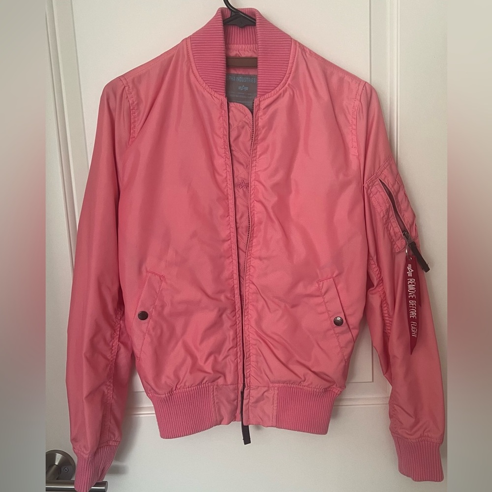 Alpha Industries MA-1 Bomber Jacket in pink